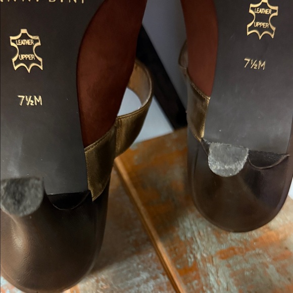 Gianni Bini Bronze and Gold Heels - Picture 7 of 10